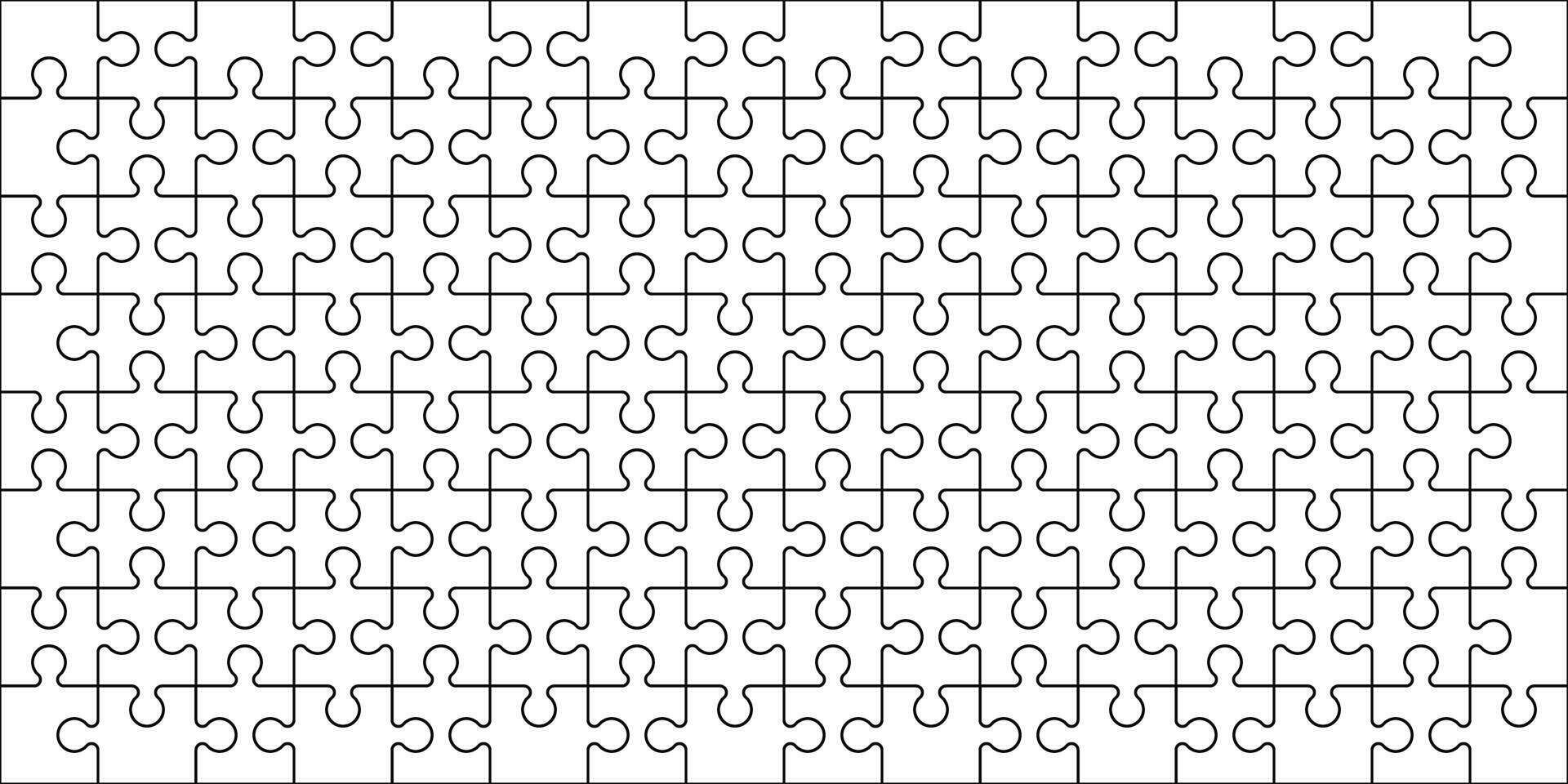 Puzzle background horizontal group of puzzle pieces vector