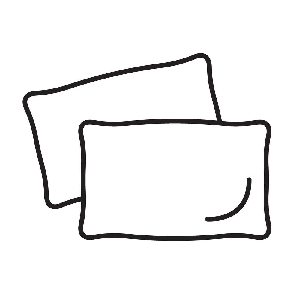Pillow icon. Pillow line icon. vector