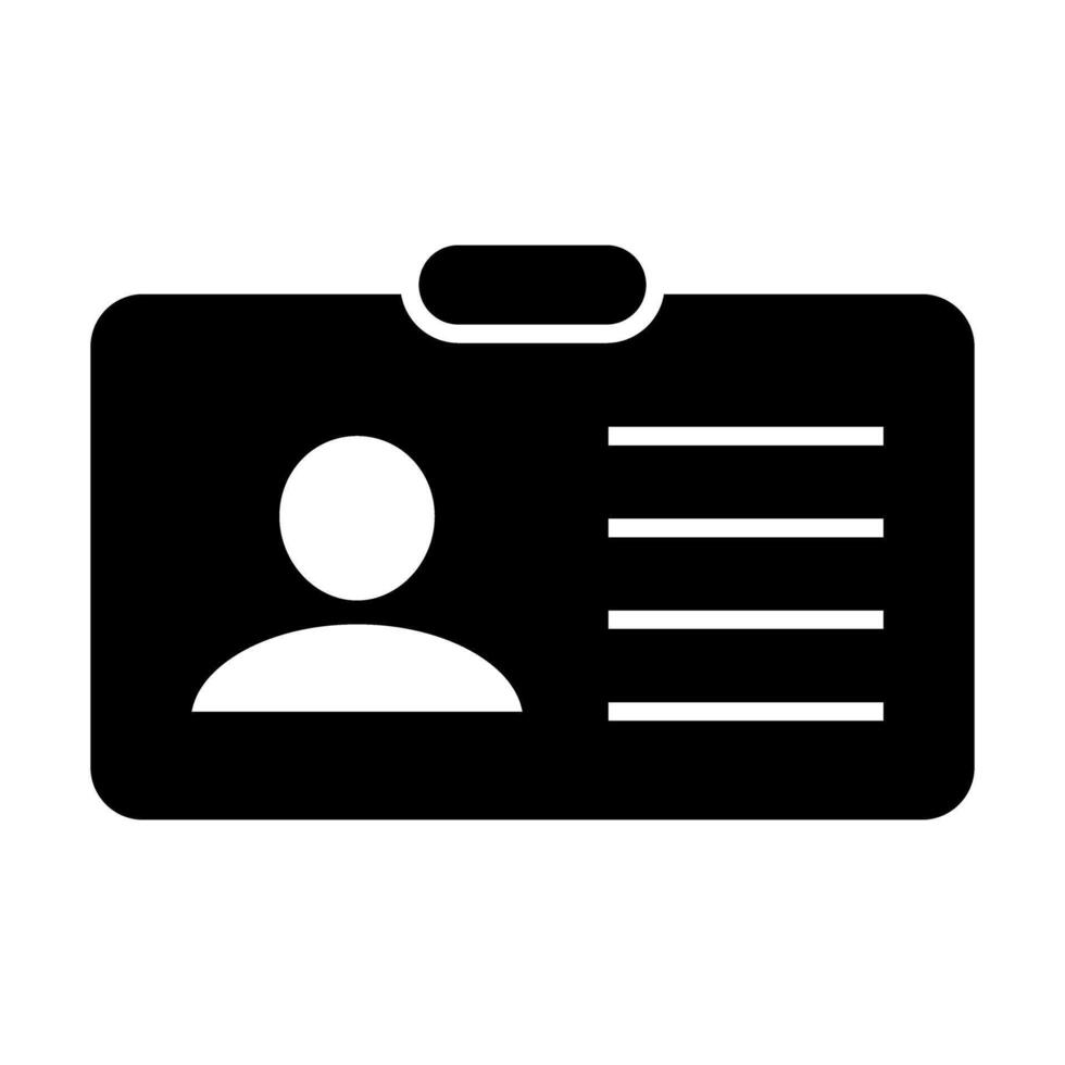 Driver license, identification card icon. ID Card icon. vector