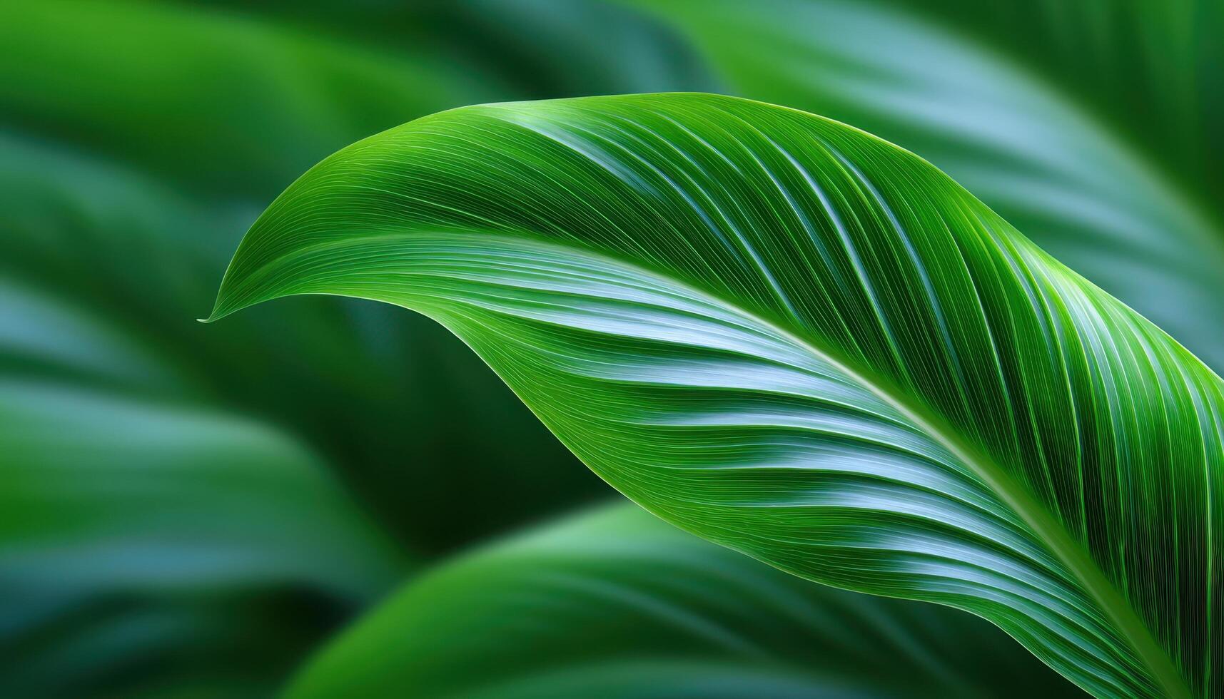 Soft motion blur of banana leaves nature close-up lush environment serene viewpoint photo