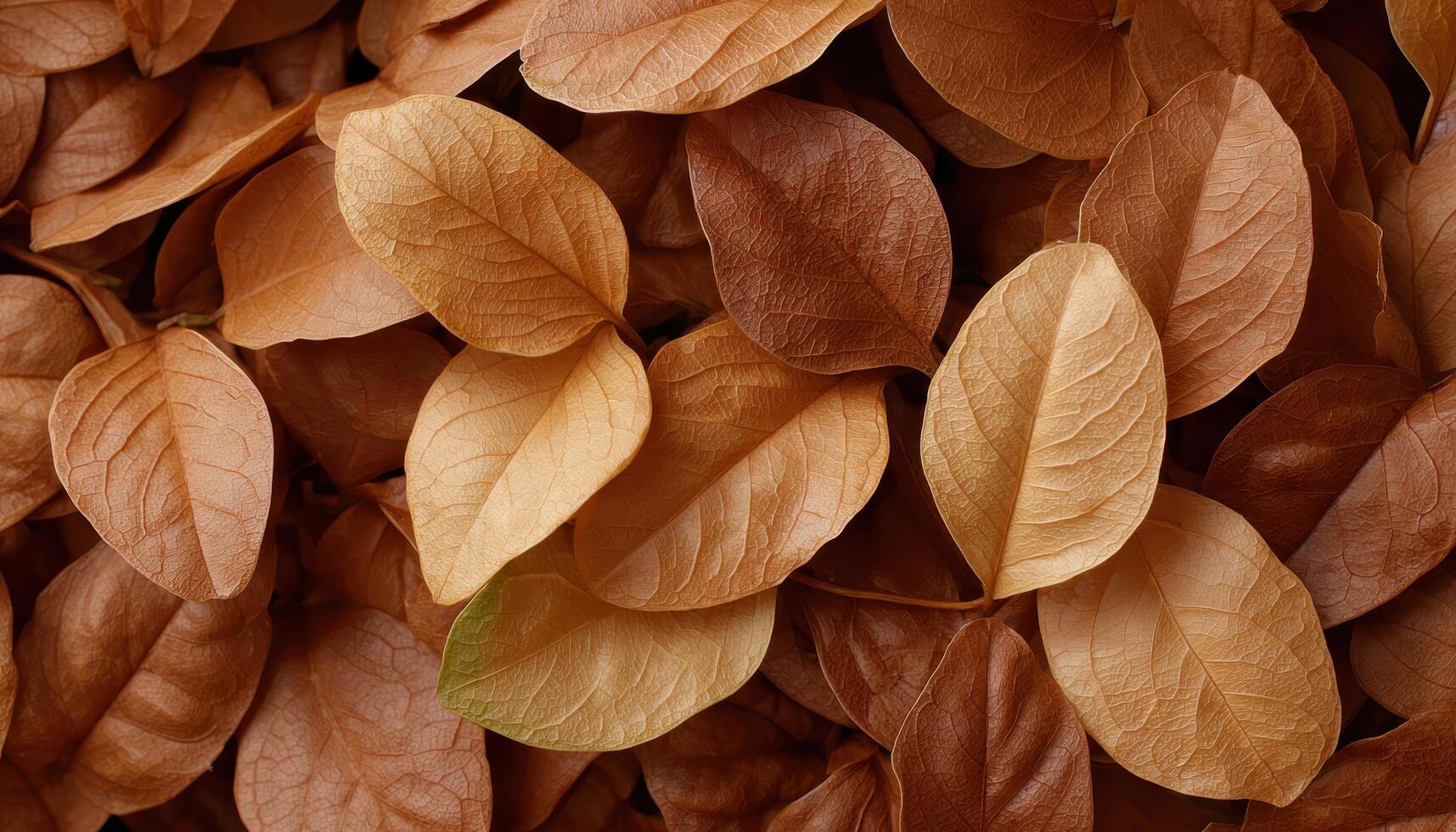 Autumn leaves gathered in an imperfect pile nature close-up top-down view photo