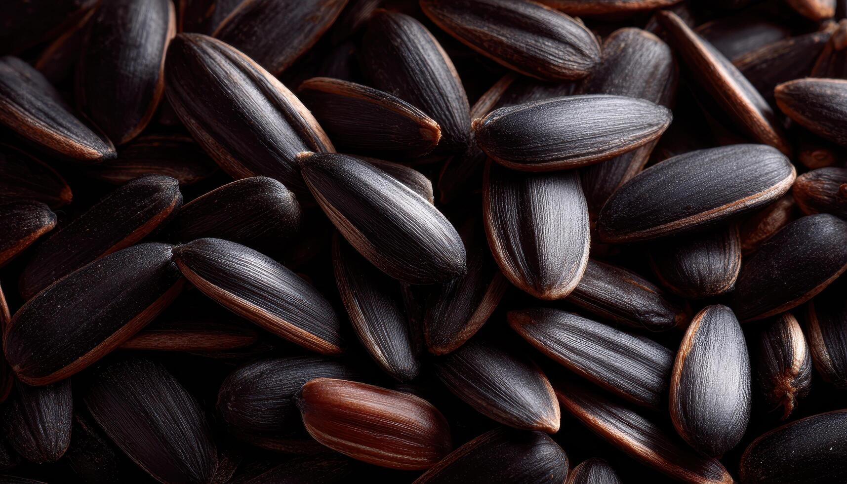 Closeup of sunflower seeds in natural light nature food photography macro organic concept photo