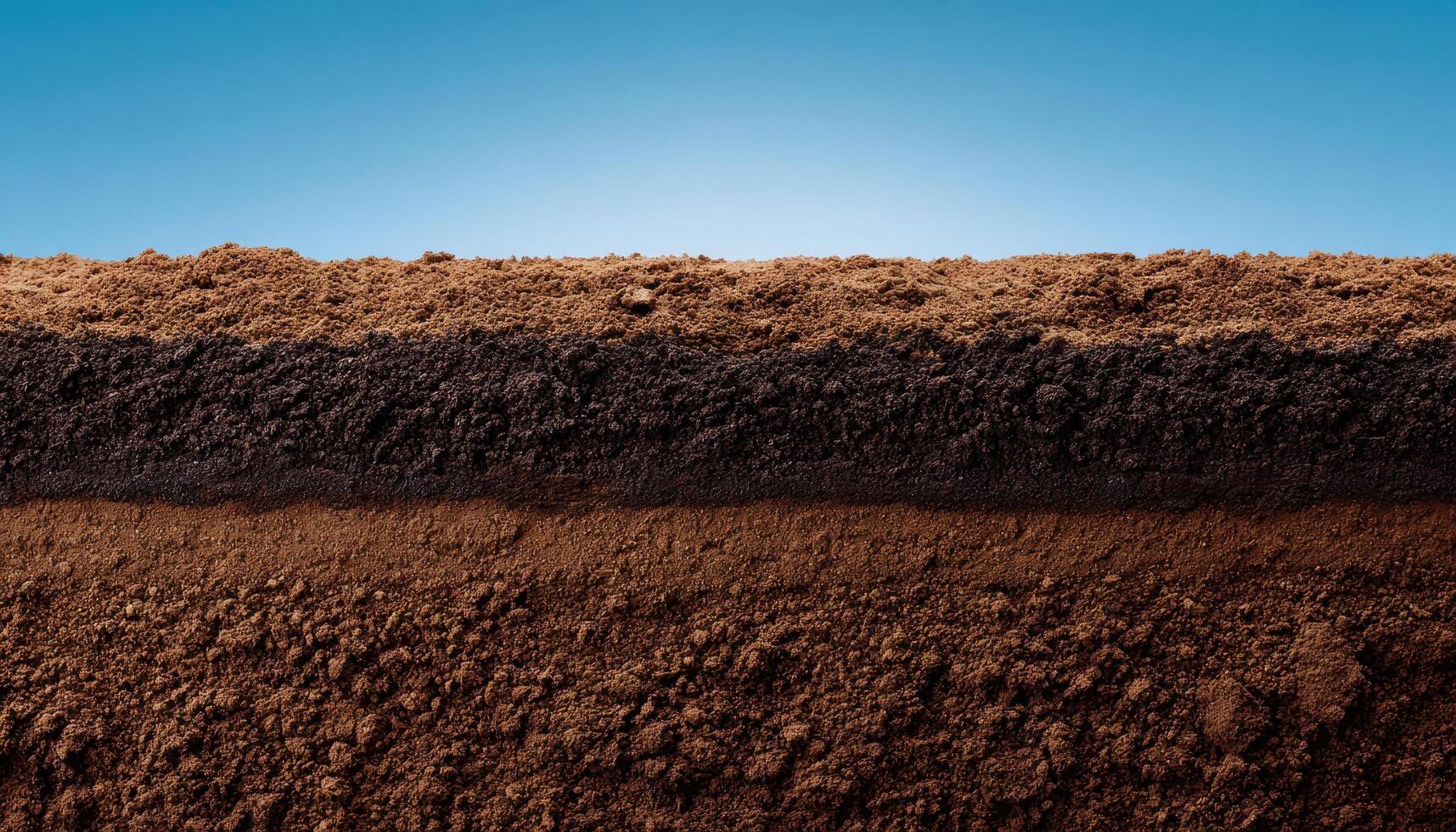 Construction site soil heap with layers and textures urban environment aerial view analysis photo