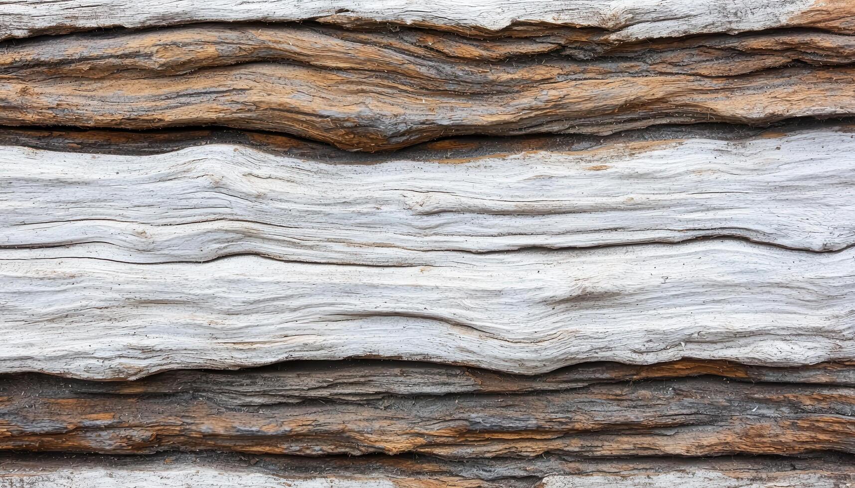 Weathered wooden plank texture revealing grain and knots in rustic environment photo