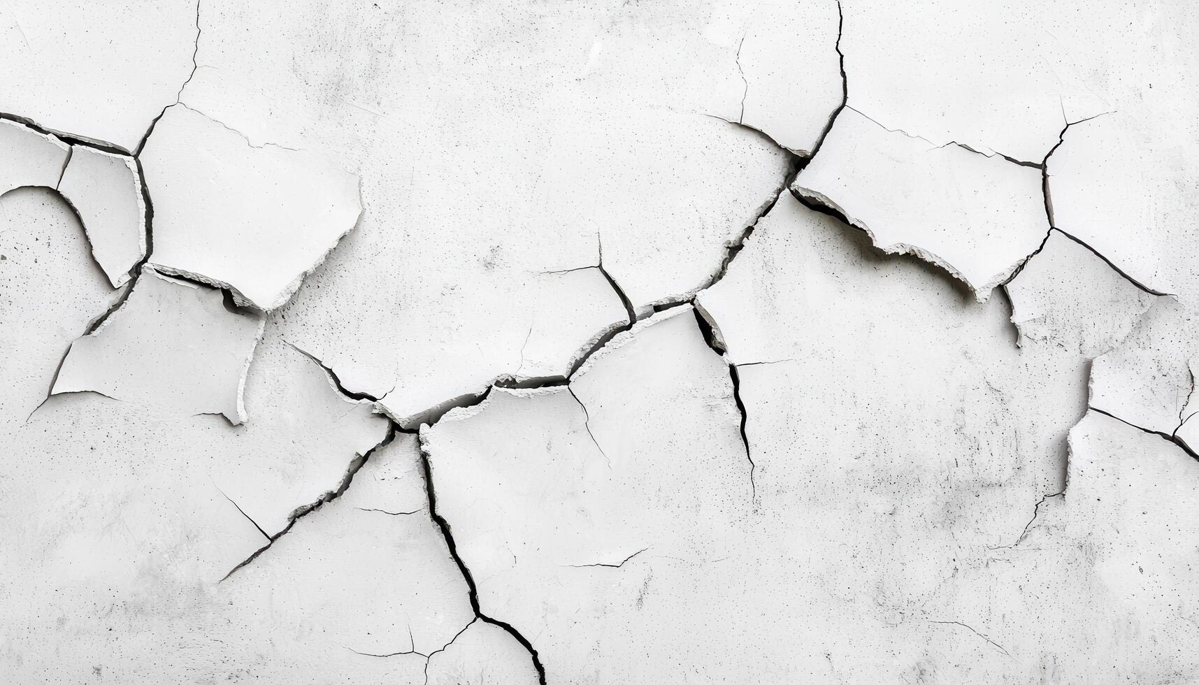 Cracked vintage concrete wall with peeling paint texture urban setting low resolution image photo