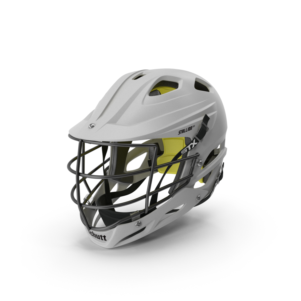 Lacrosse Helmet Close-Up on transparent Background for Sports Equipment Promotion png