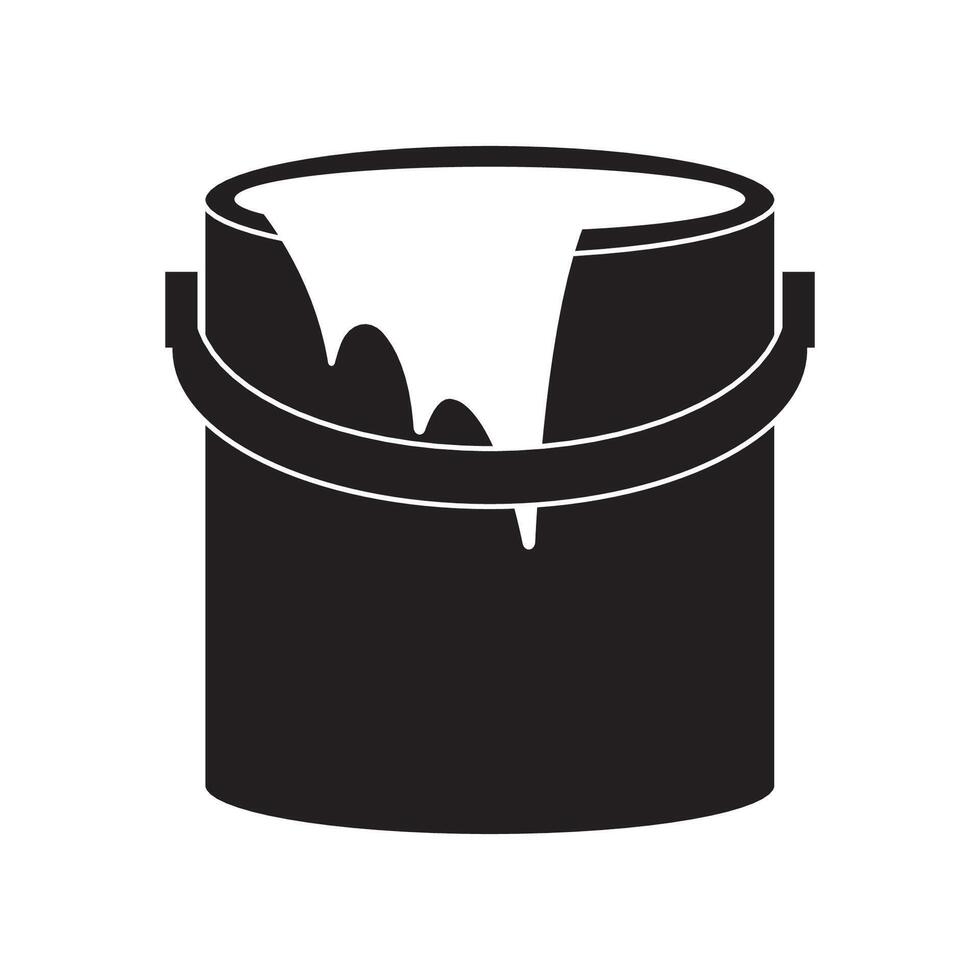 paint can icon illustration template vector