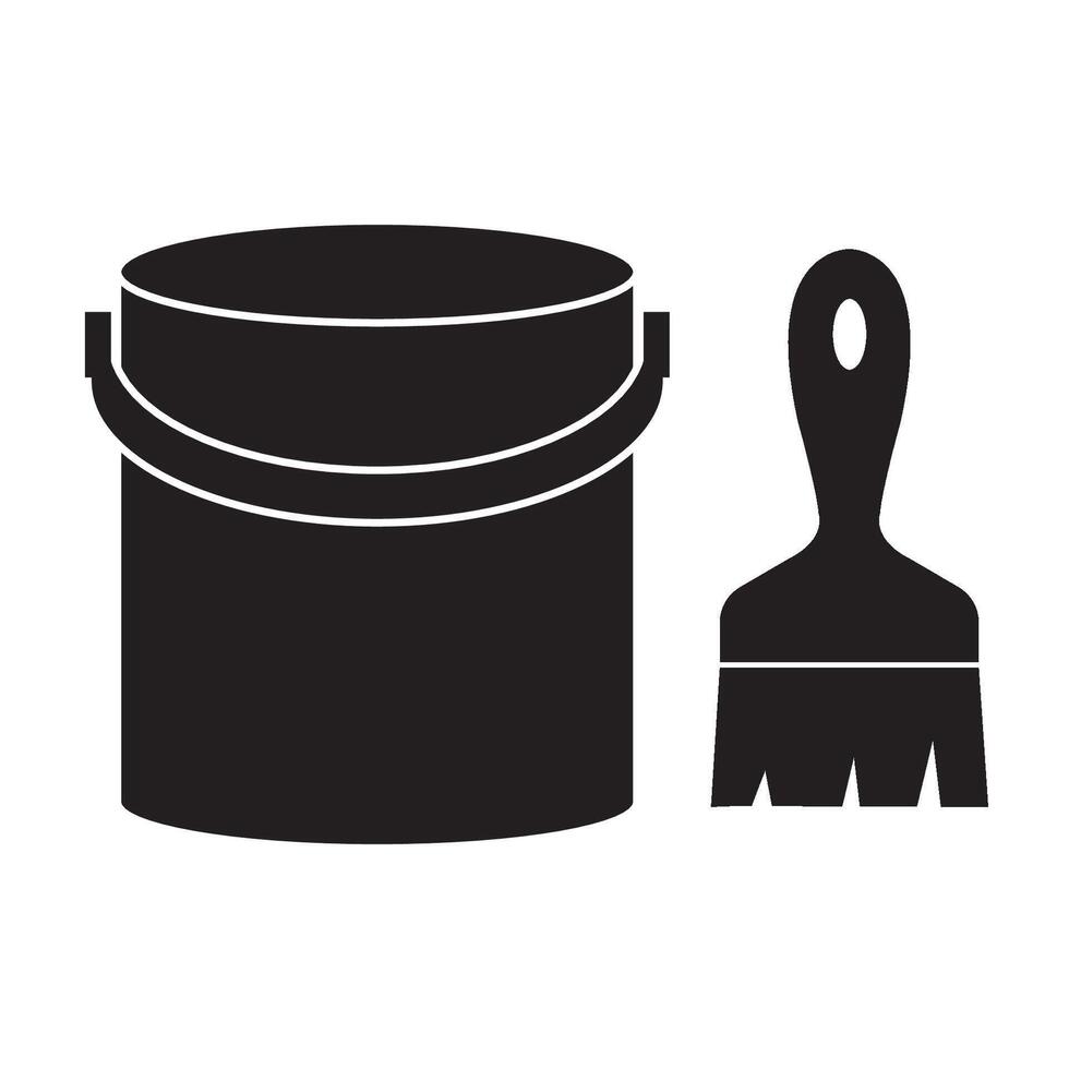 paint can illustration design template vector