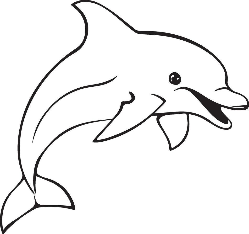 Dolphin coloring pages dolphin coloring pages vector