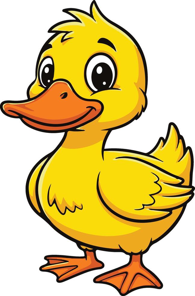 Cartoon duck cartoon vector