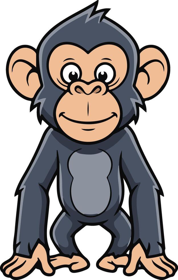 Monkey clip art vector
