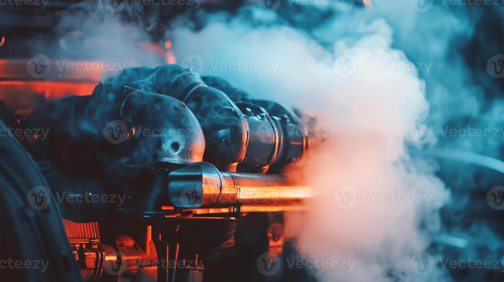 Close-Up Mechanic Insights on Automobile Engine Overheating Problems photo