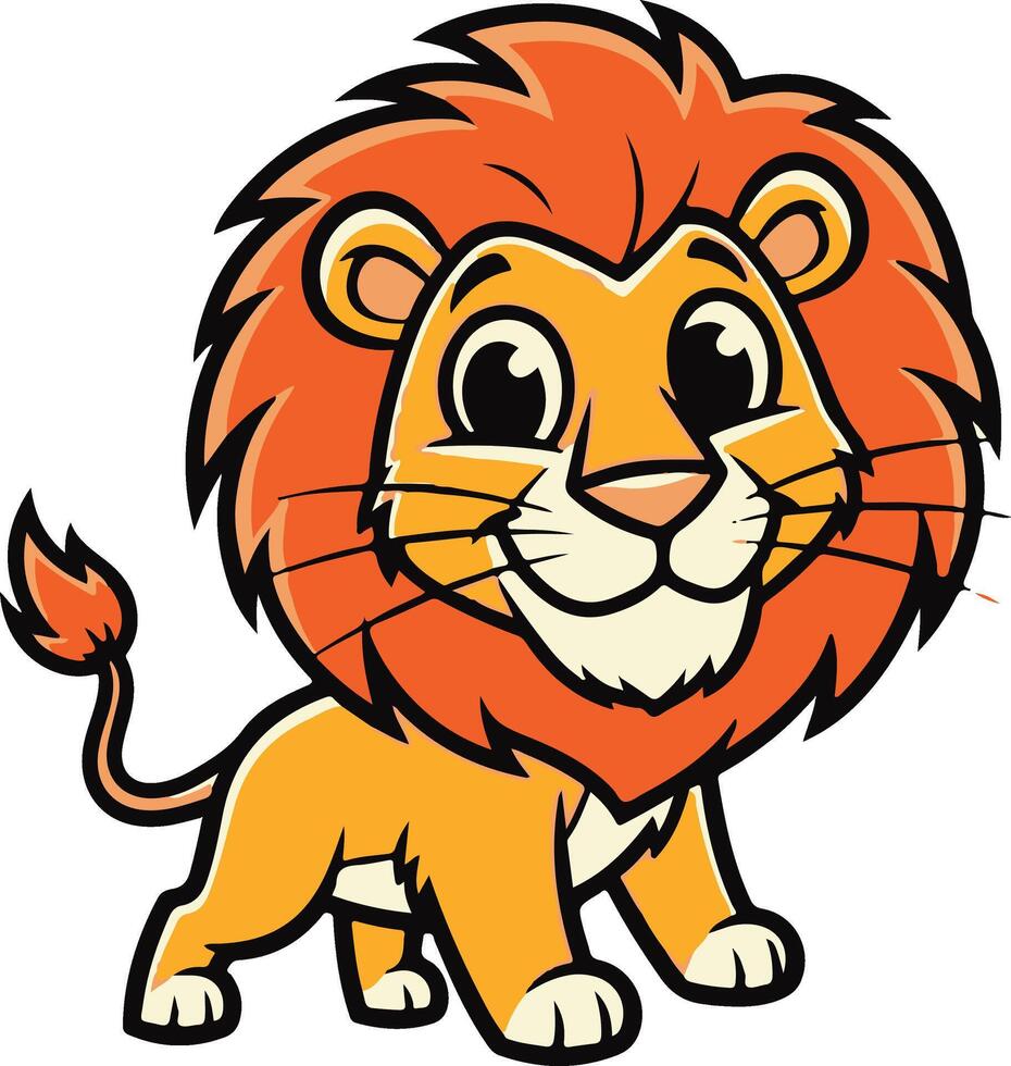 Lion clip art vector