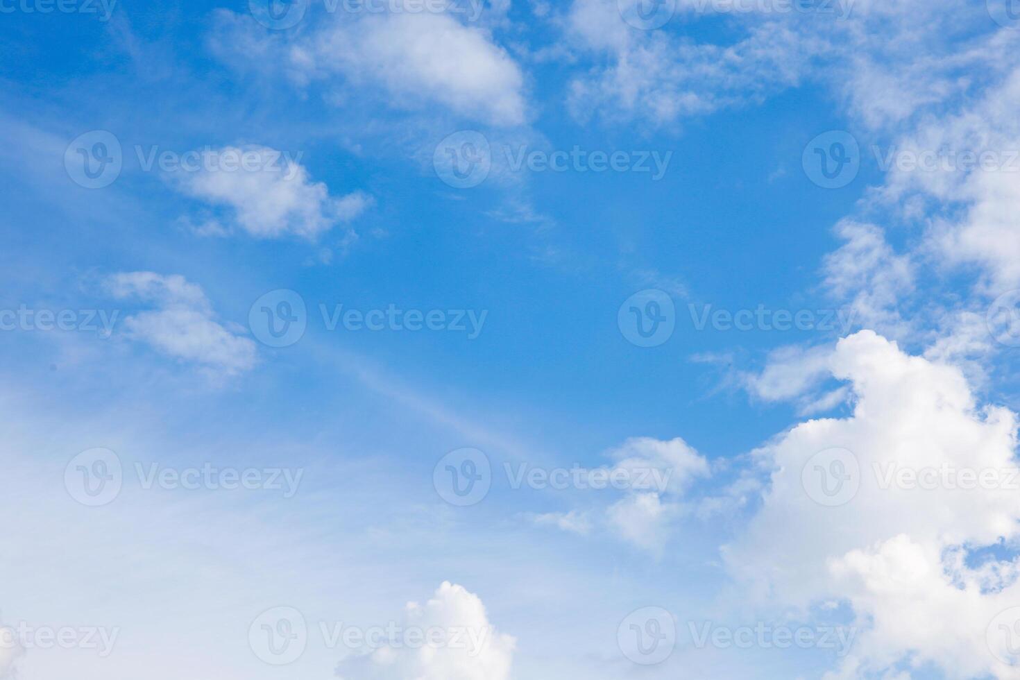 Clouds against a blue sky. Space for the text. photo