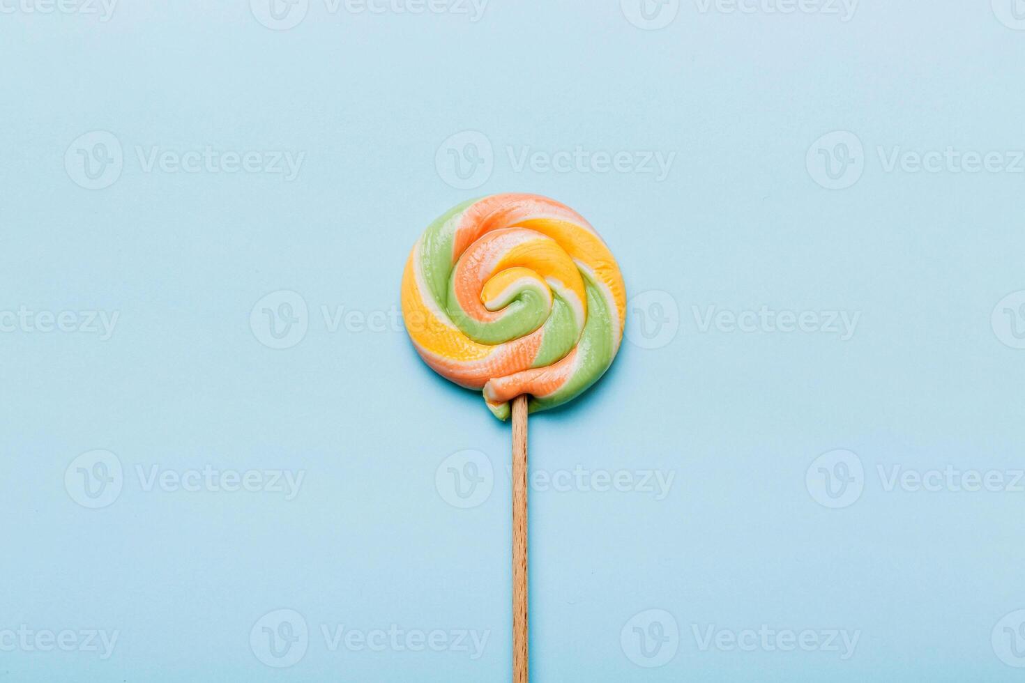 Colorful candies, lollypop the colorful background, multicolored minimal style photo