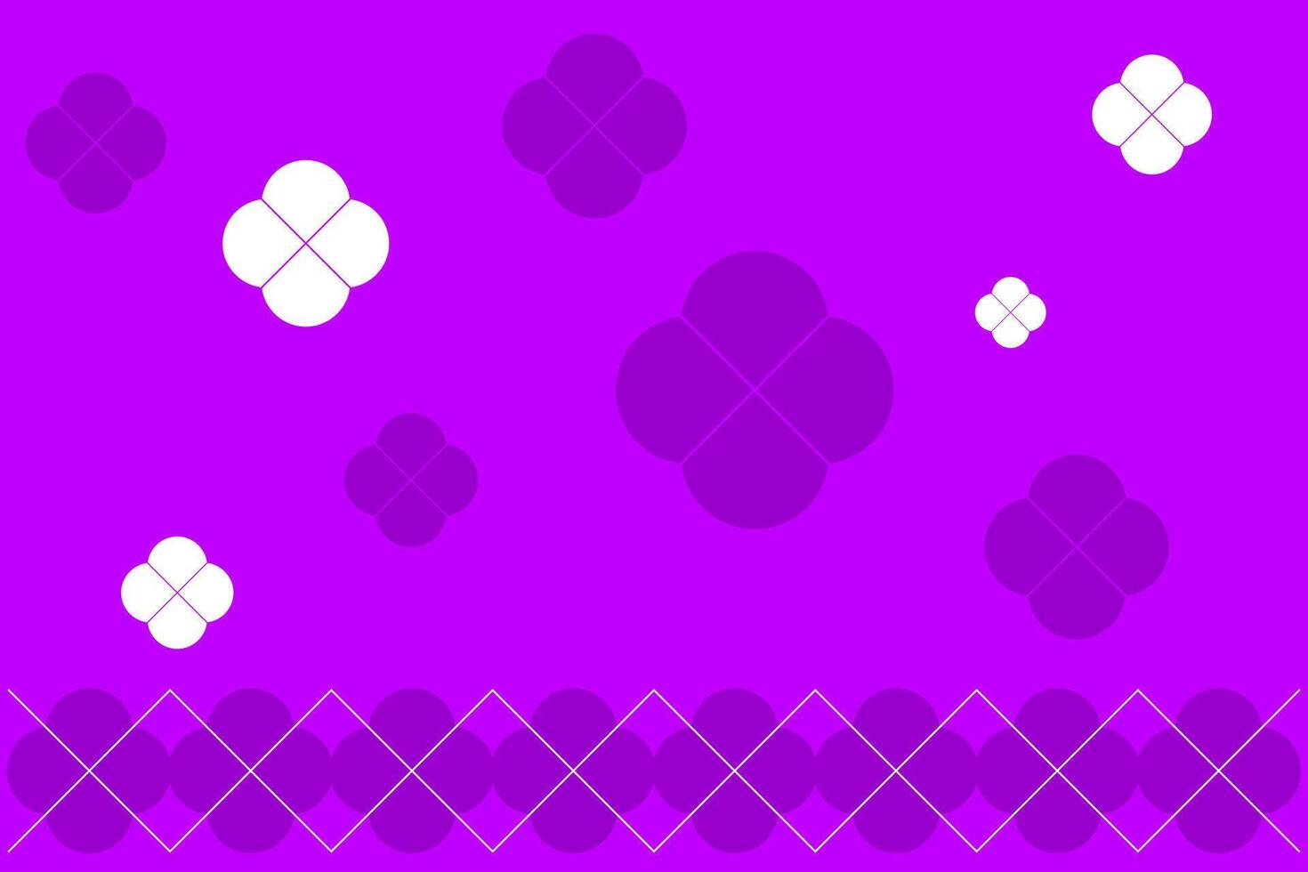 Colorful floral patterns on a vibrant purple background create a cheerful decoration ideal for festive occasions vector