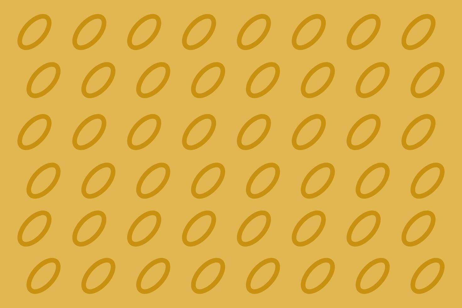 Pattern of overlapping ovals on a warm yellow background creates a modern design aesthetic in a minimalist style vector