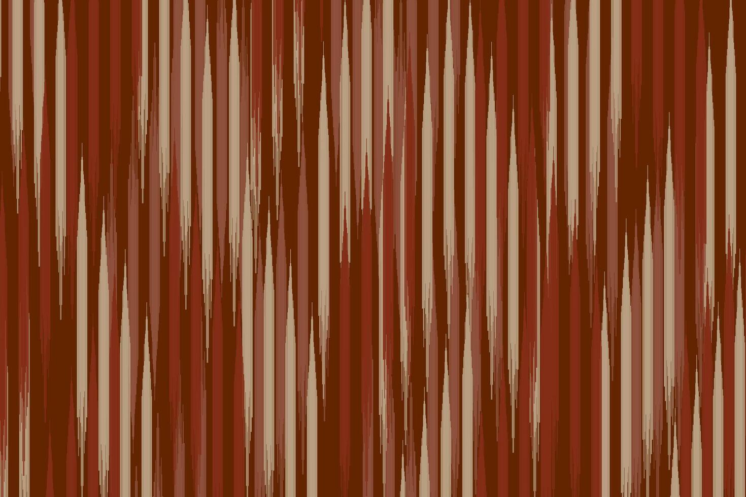Abstract background stripe pattern. Abstract Ikat Pattern in Red. vector