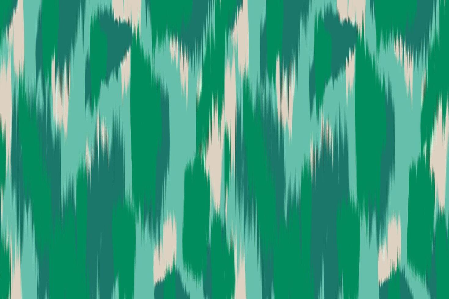 Abstract background stripe pattern. Abstract Ikat Pattern in Green. vector