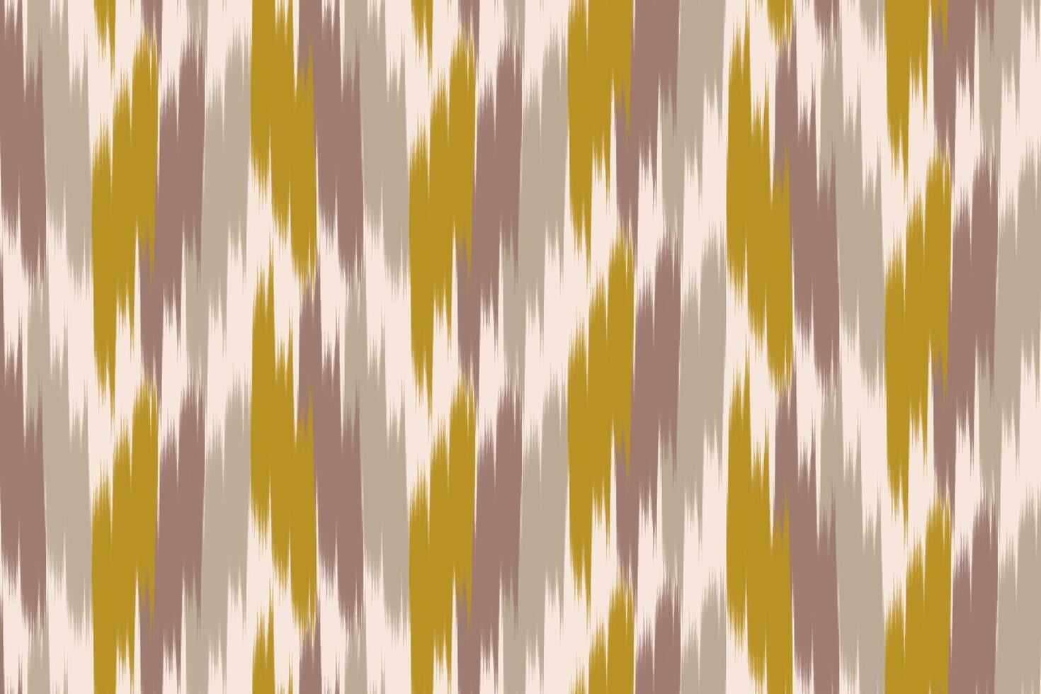 Ikat Pattern Design for Fabric. vector