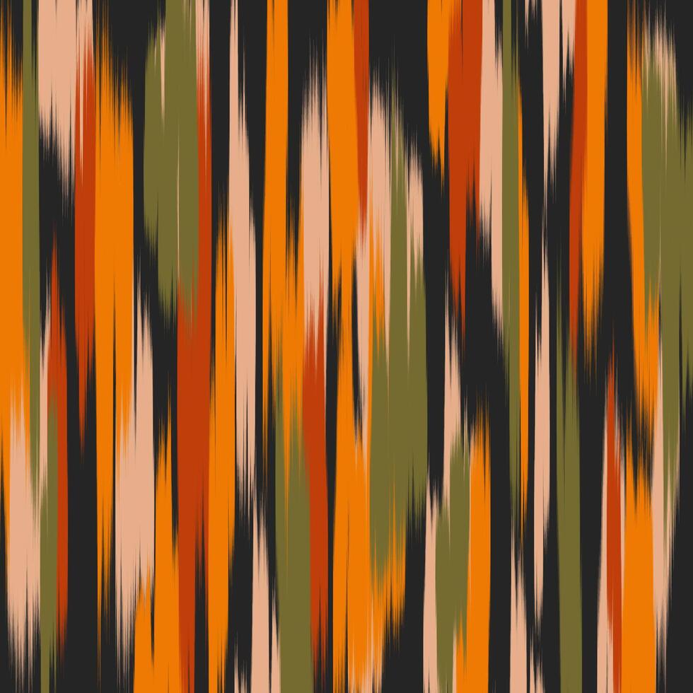 Abstract Ikat Fabric Design. Ethnic fabric design. clothing, textile, wrapping, background vector