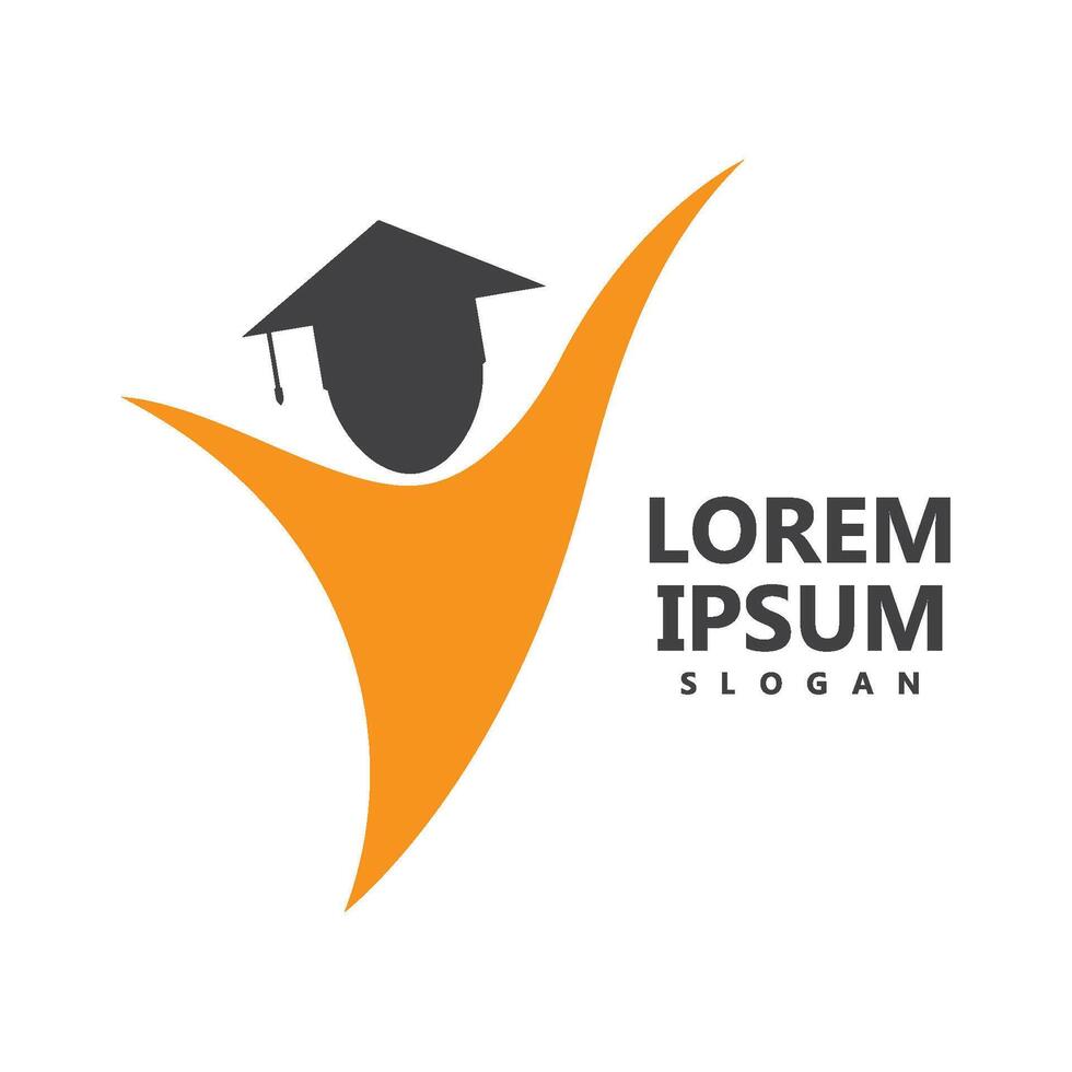 Graduation logo design vector