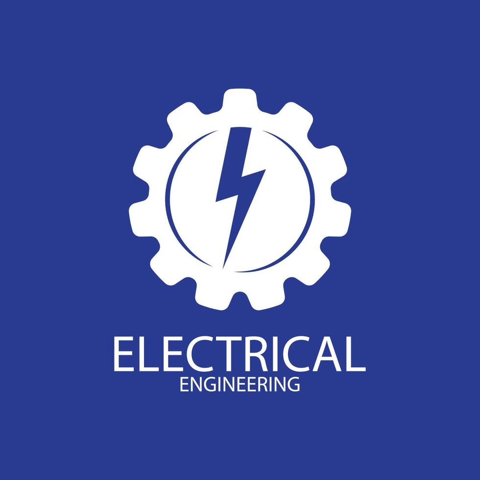 electrical engineering logo design vector