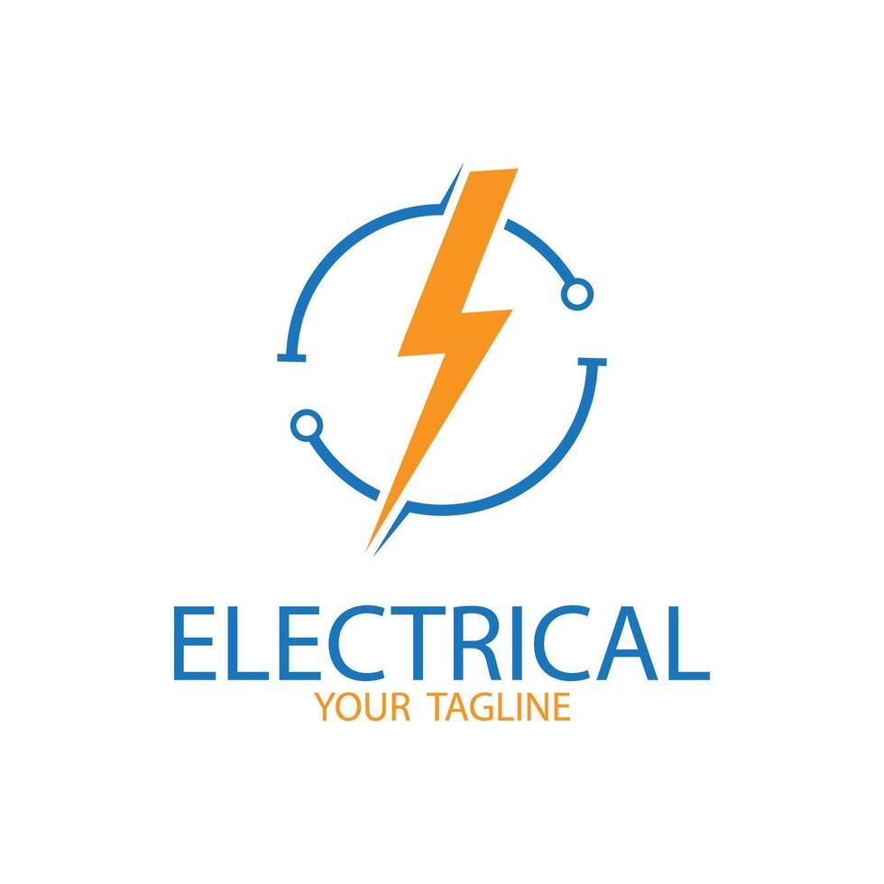 electrical engineering logo icon template vector