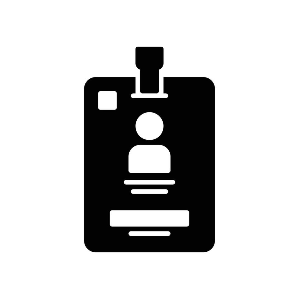 Identification card or lanyard vector