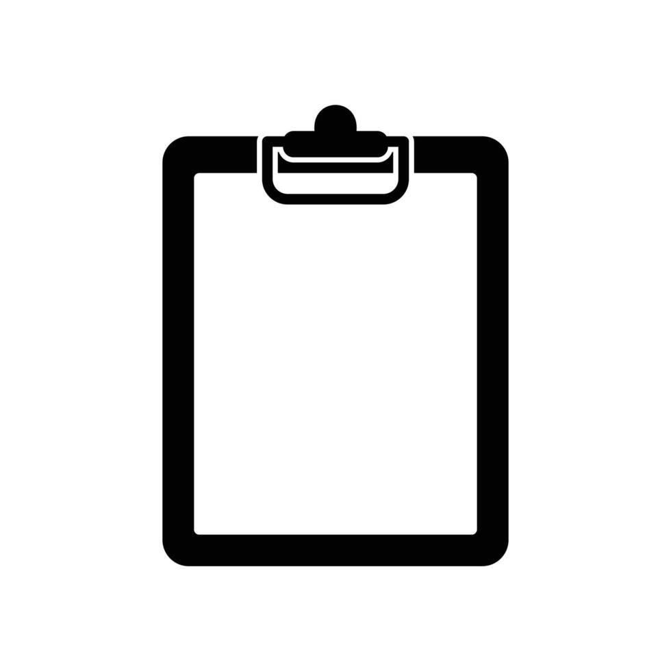 Clipboard icon for clipping paper files vector
