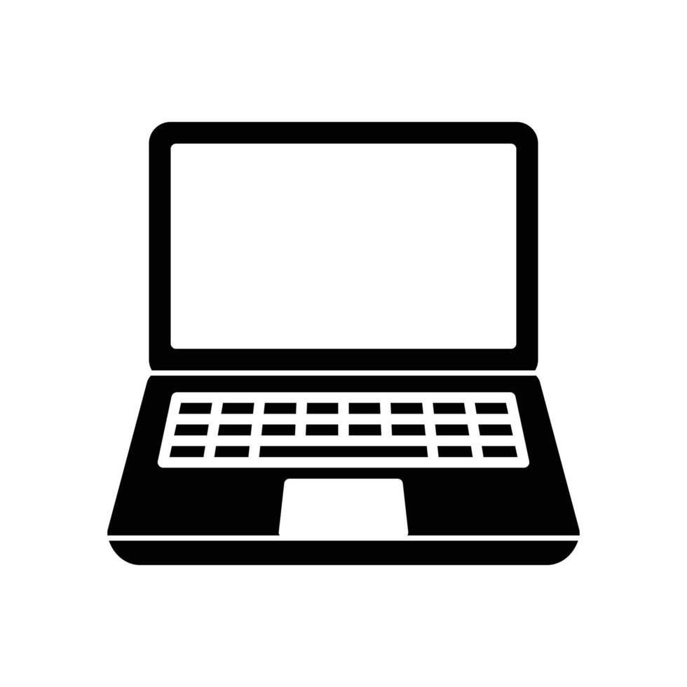 Laptop icon as a computer vector