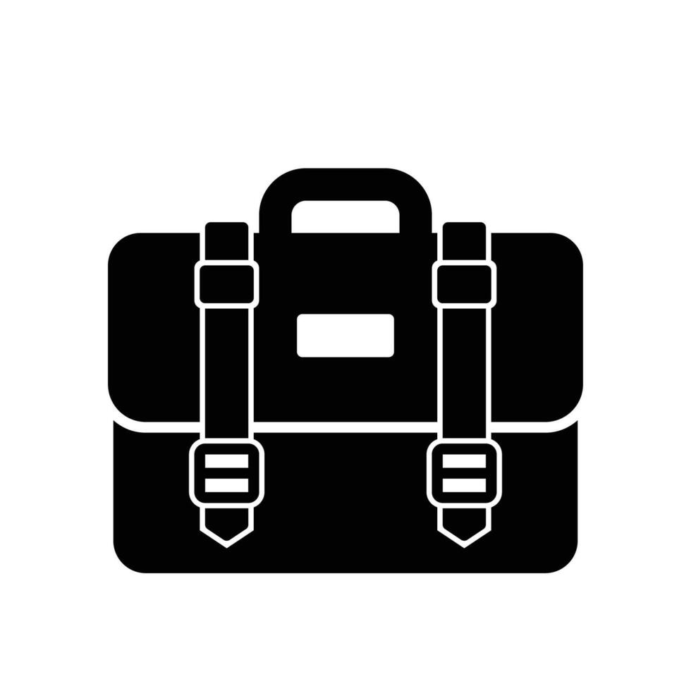 Briefcase icon for carrying work documents vector