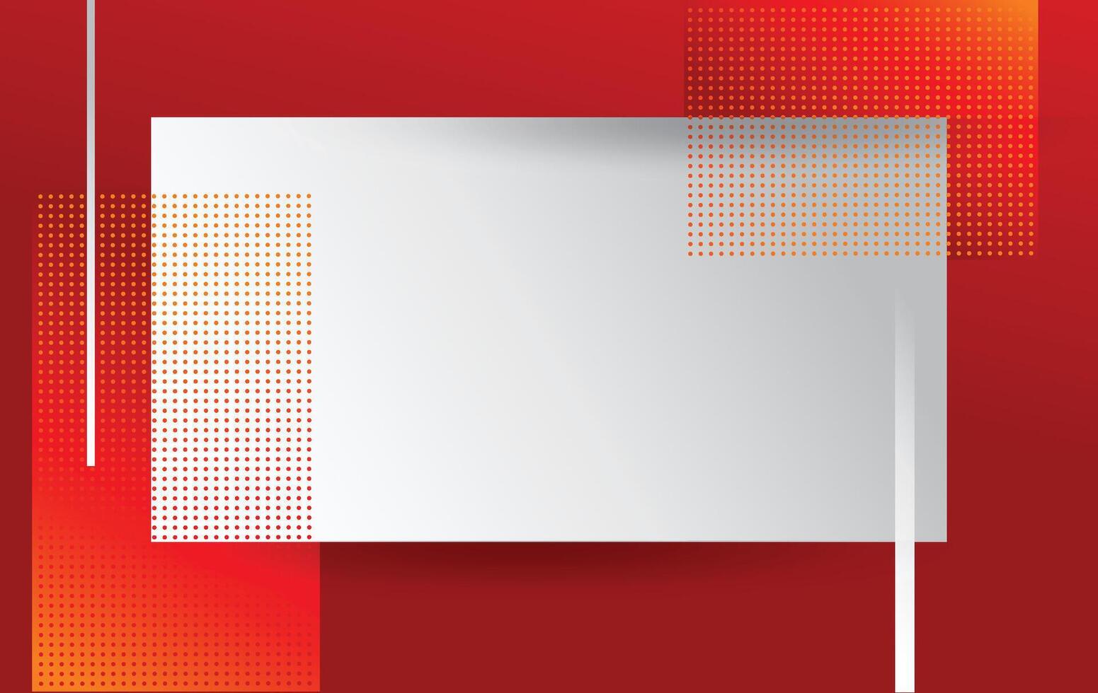 simple square red white modern abstract background design template vector
