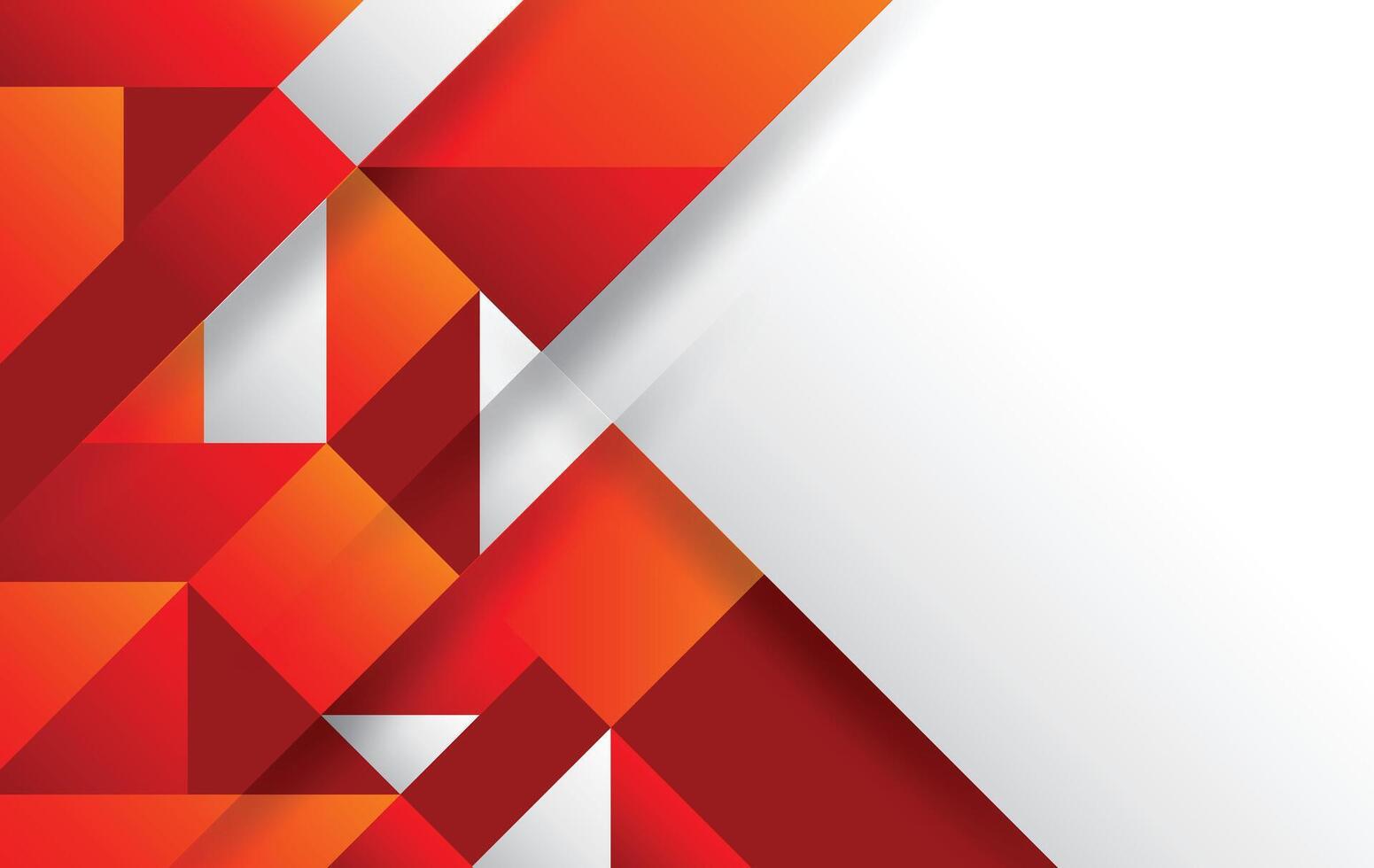 simple hexagon red white modern abstract background design template vector