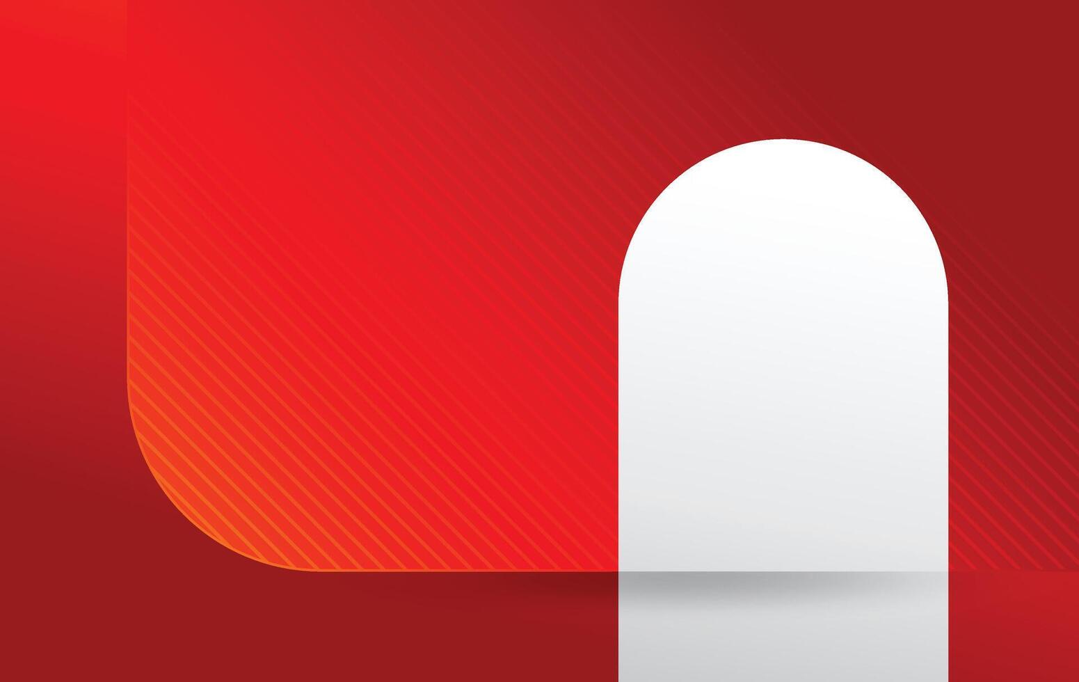 a simple red white modern abstract background design template vector