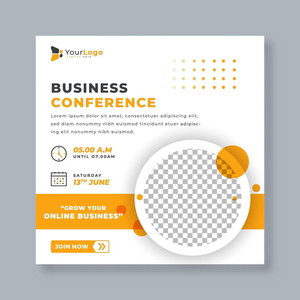 Entrepreneurship Modern Social Media Template Editable Banner Design for Business Leadership, Startup Promotion, and Digital Marketing vector