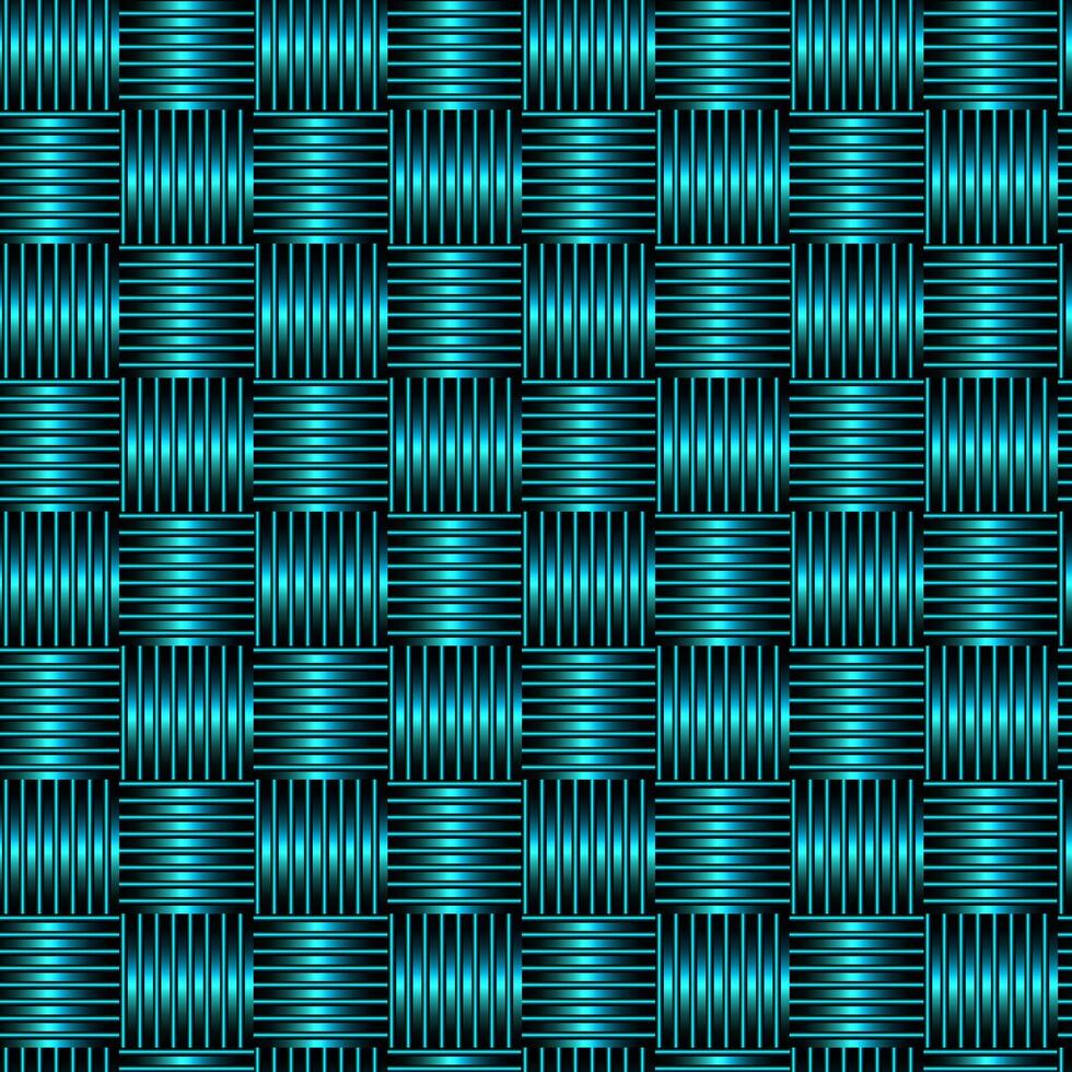 Seamless turquoise set striped pattern. vector