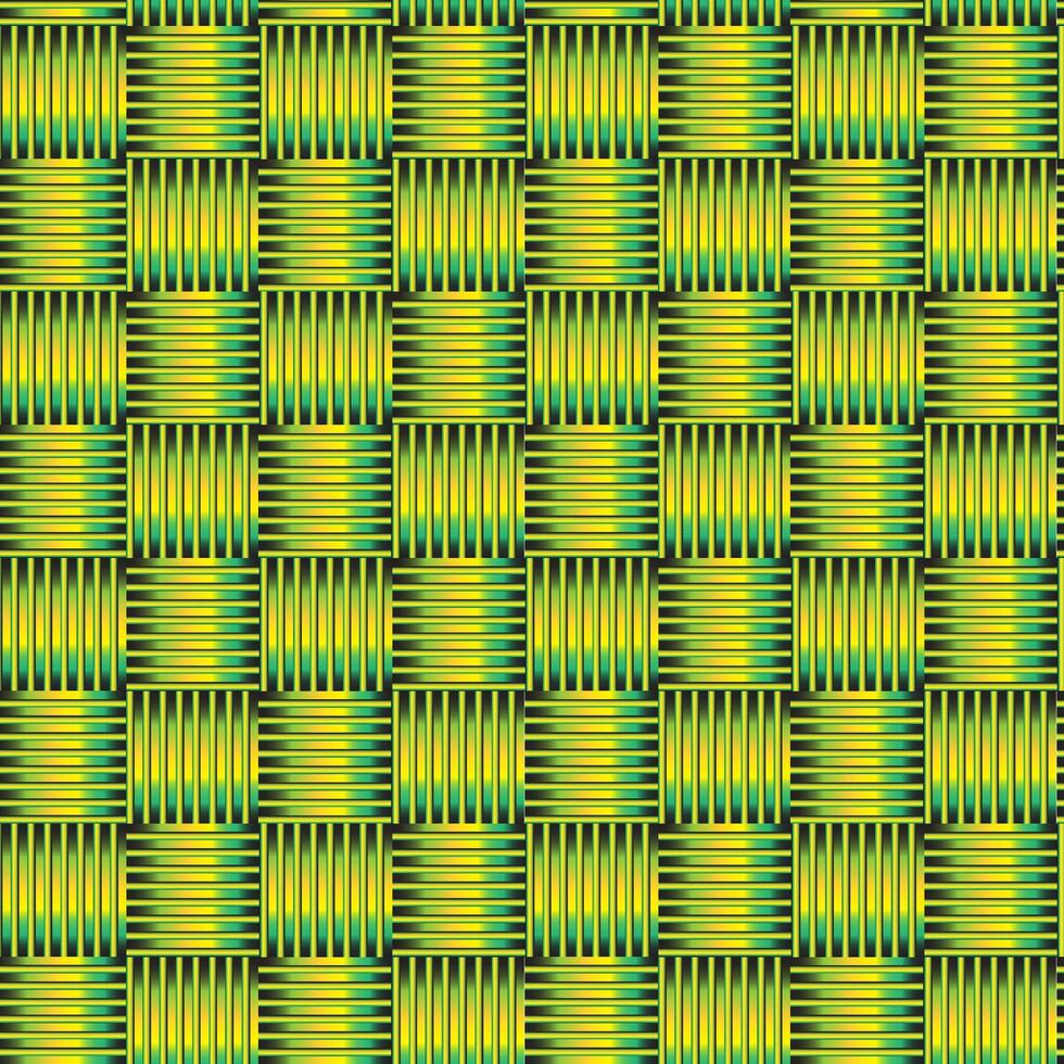 Seamless yellow and green set striped pattern. vector