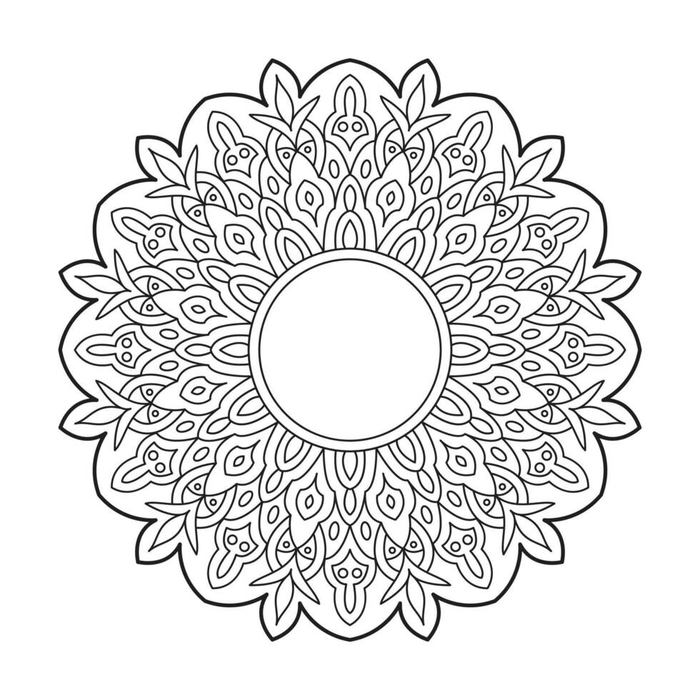 Mandala Patterns with Flower Ornaments to Color vector