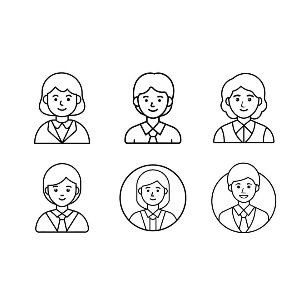 Teacher Avatar Icon - Professional Educational Graphics Design File for Microstock vector