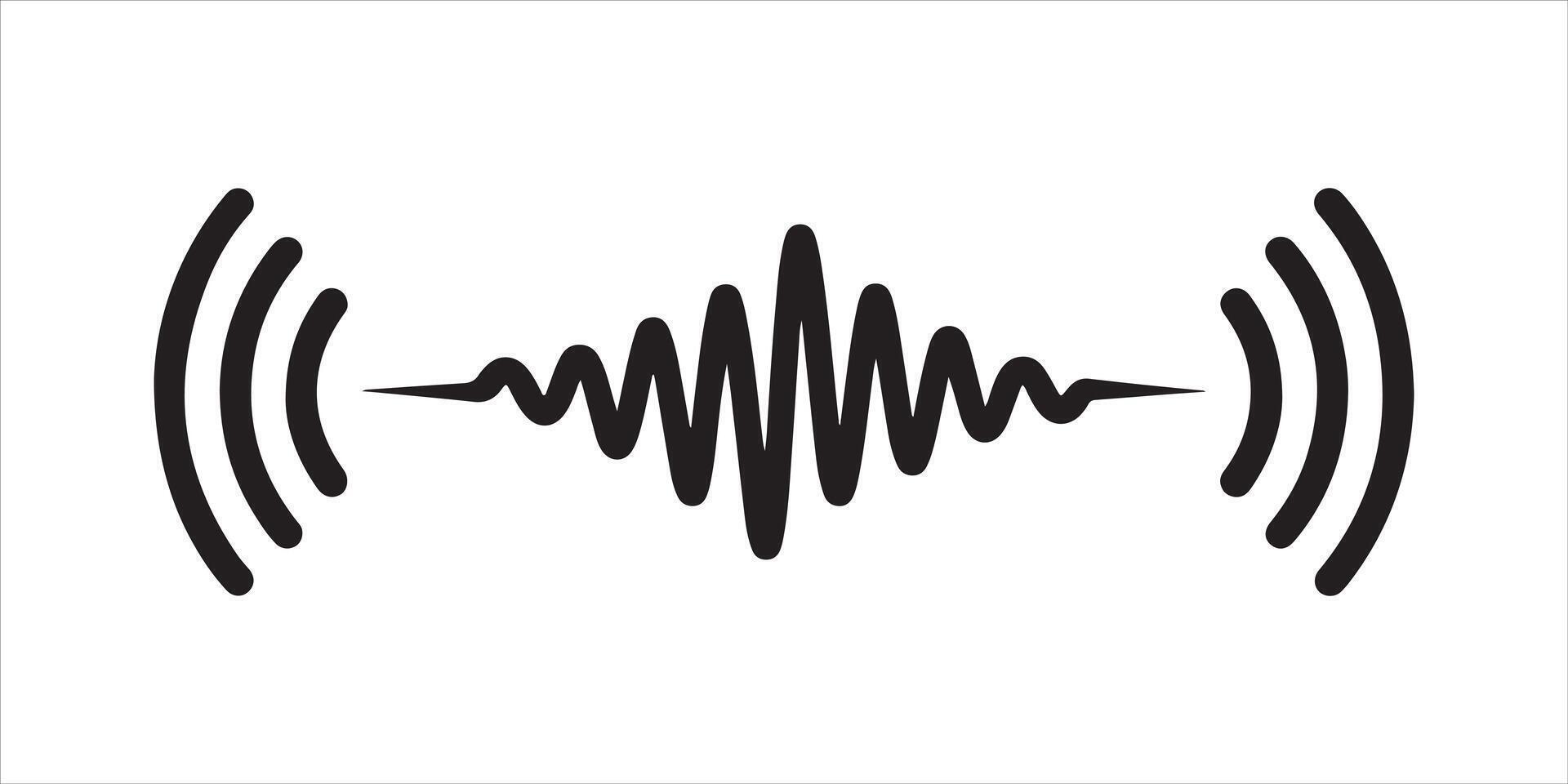 Audio Wave Icon Design vector