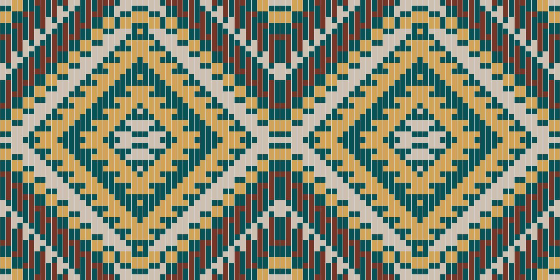 Native Traditional Pattern Designfolk Embroidery, Aztec Geometric Ornament Print. Design for Carpet, Wallpaper, Clothing, Wrapping, Fabric vector
