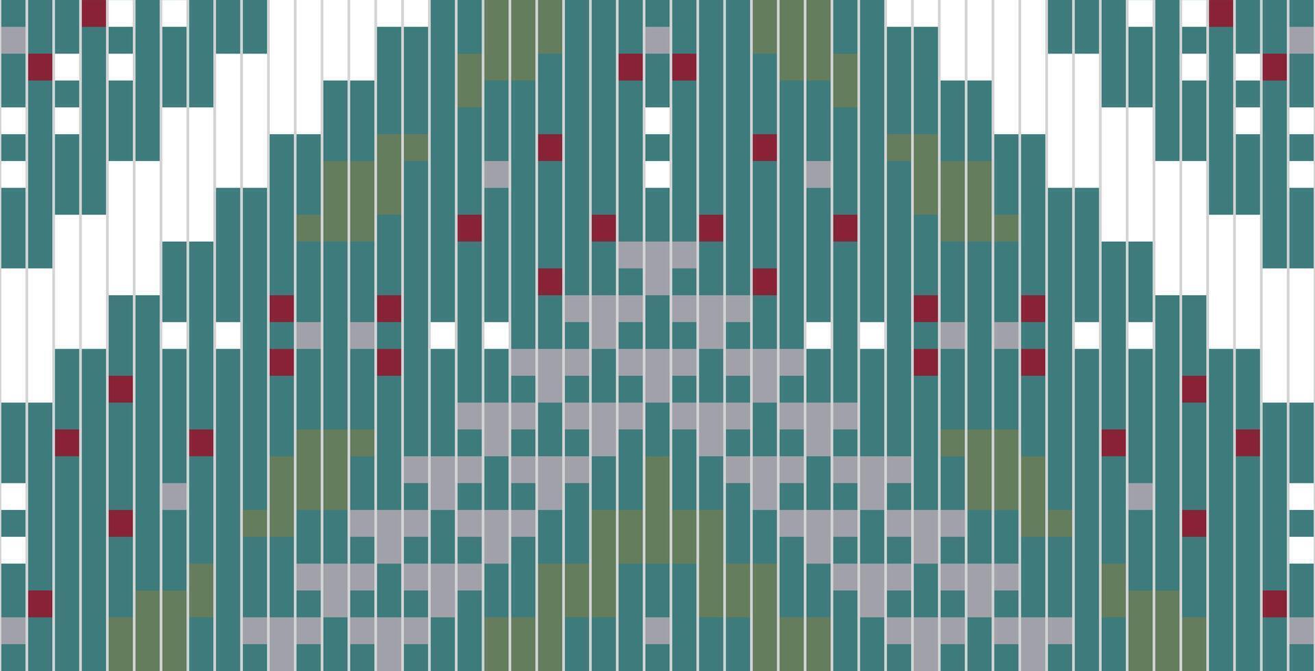 Sari Border Ethnic Design Patternfolk Embroidery, Aztec Geometric Ornament Print. Design for Carpet, Wallpaper, Clothing, Wrapping, Fabric vector