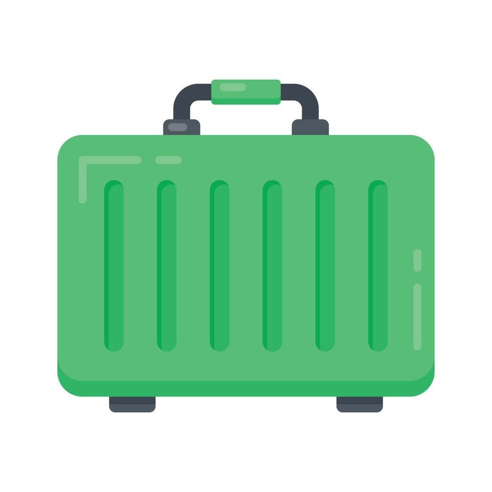 Get a glimpse of this flat icon showing packed luggage vector
