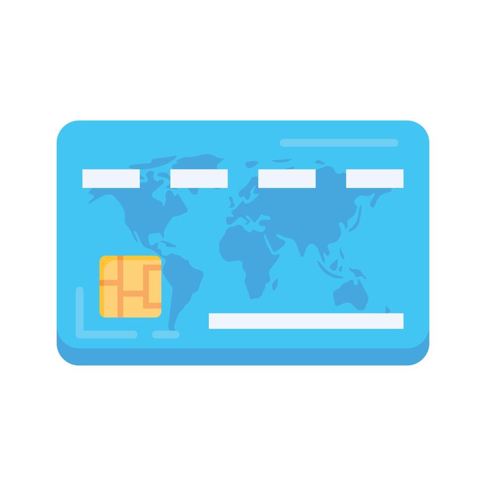 Grab this flat icon of debit card vector