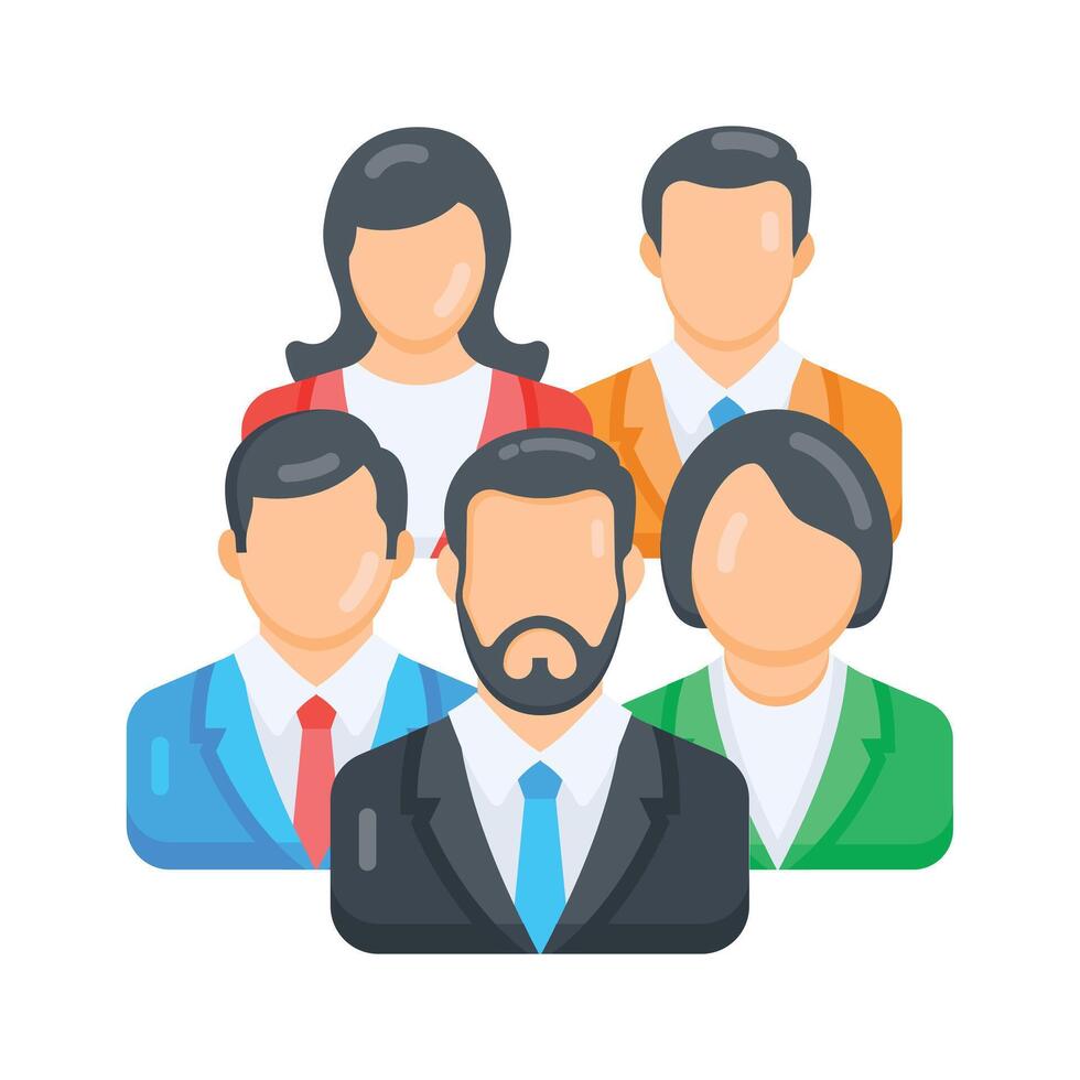 Check out this flat icon showing office employees vector