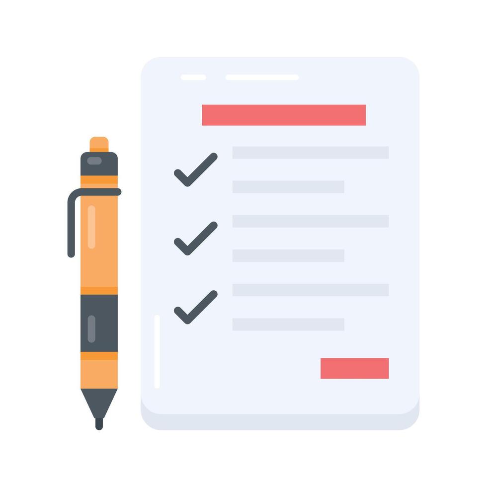 Check out this flat icon showing task list vector