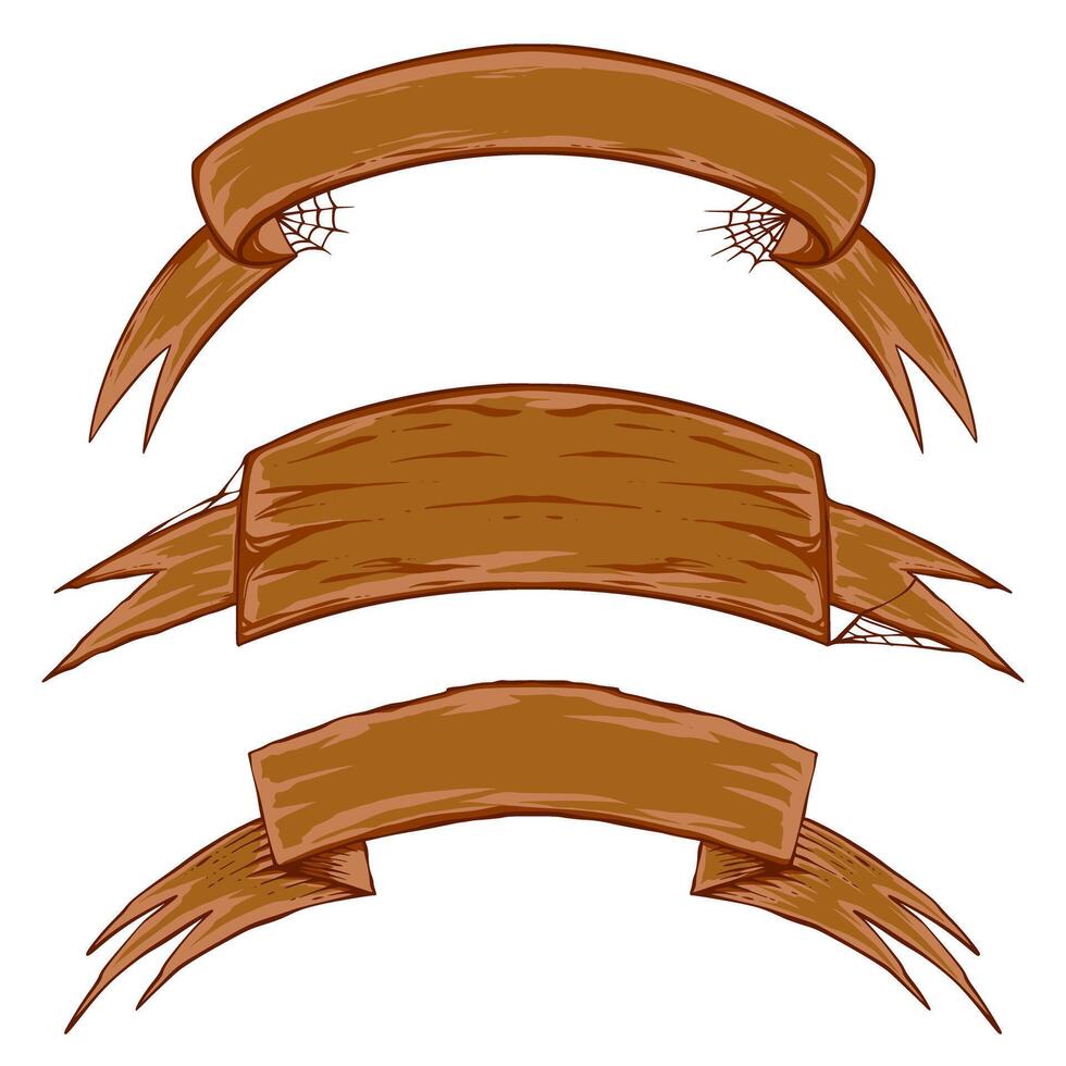 Ribbon Element Decoration Set vector
