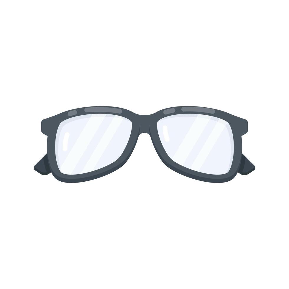 A flat icon of reading glasses, easy to edit vector
