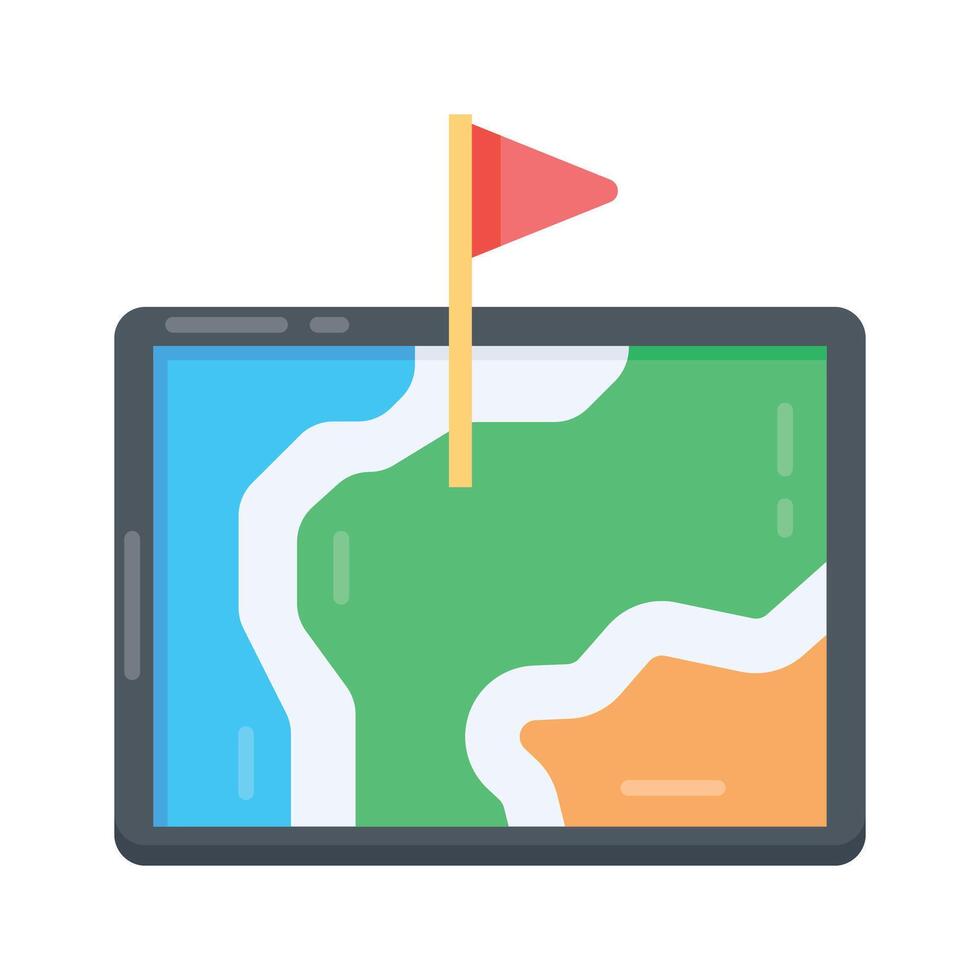 A flat style icon of business mission with target symbol vector